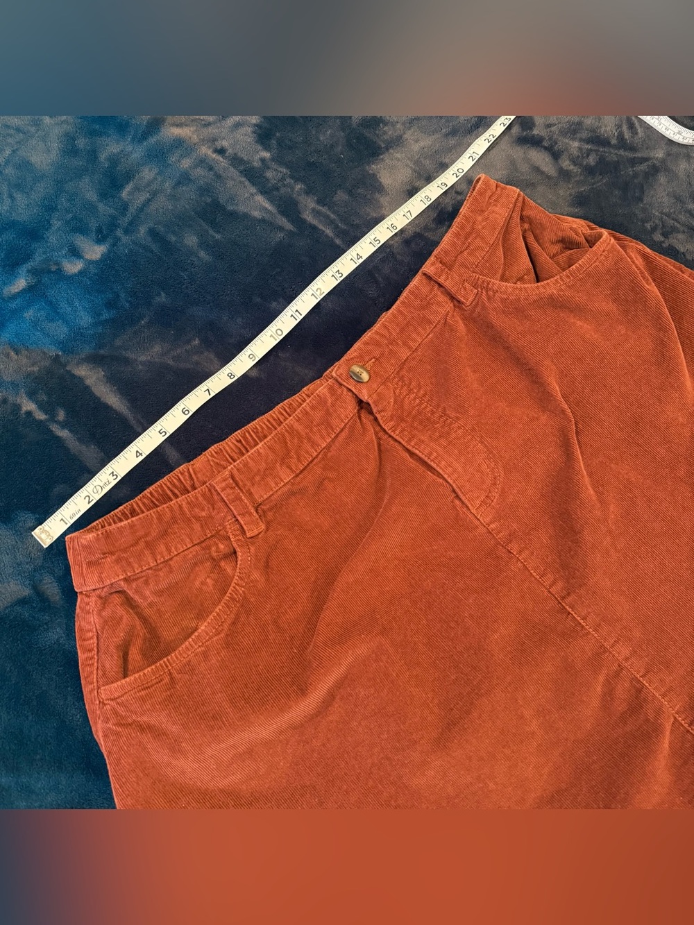 Pact Rust Corduroy Skirt - Picture 4 of 8